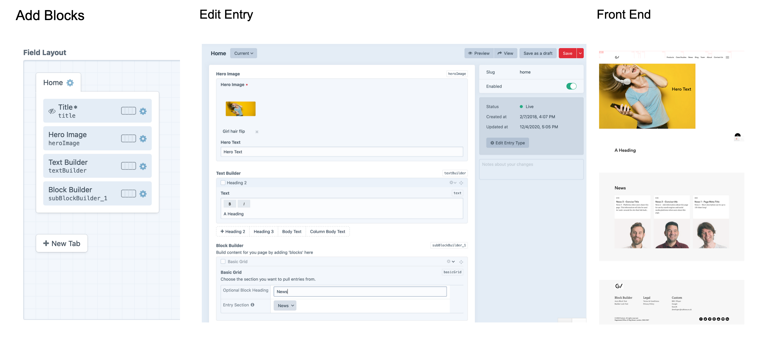 Auto block builder example